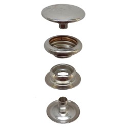 24-Line Brass Nickel Snap Sets Plain Stud 24-Line Brass Nickel Snap Sets Plain Stud