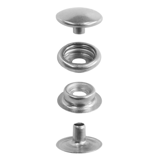 24-Line Stainless Steel Snap Sets Plain Stud 24-Line Stainless Steel Snap Sets Plain Stud