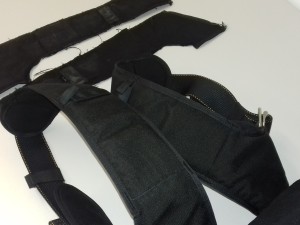 Leg strap cover replacement