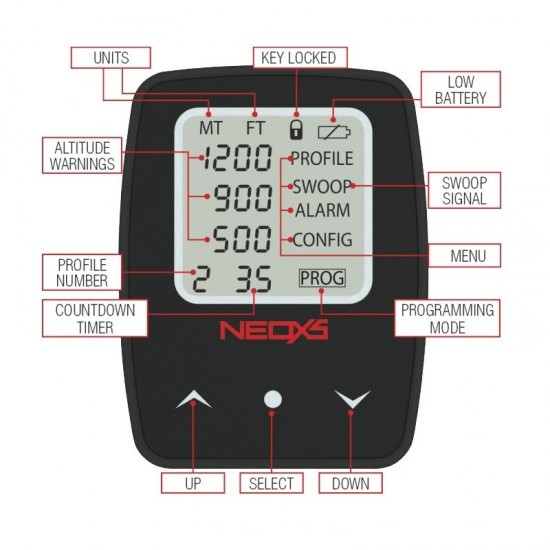 Parasport NeoXs 2 Audible Altimeter Parasport NeoXs 2 Audible Altimeter