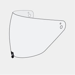 TONFLY TFX Helmet Spare Visor (2018 - 2023) - Clear TONFLY TFX Helmet Spare Visor (2018 - 2023) - Clear
