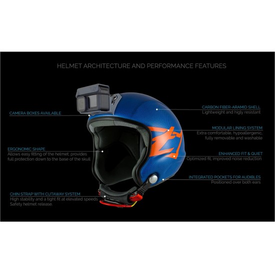 TONFLY VID1 Multi Sport Camera Helmet - ALUFINISH